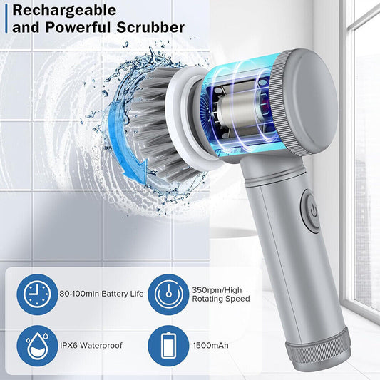 8-in-1 Rechargeable Electric Cleaning Brush