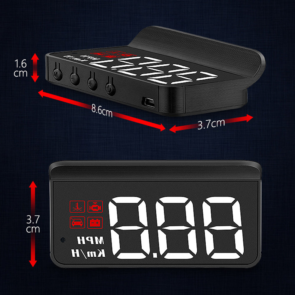 M3 Smart HUD - Universal Digital GPS Speedometer & Head-Up Display for All Cars