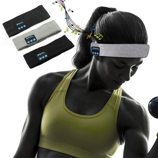 Wireless Bluetooth Music Headband - Soft Sleep Headphones for Sports & Yoga