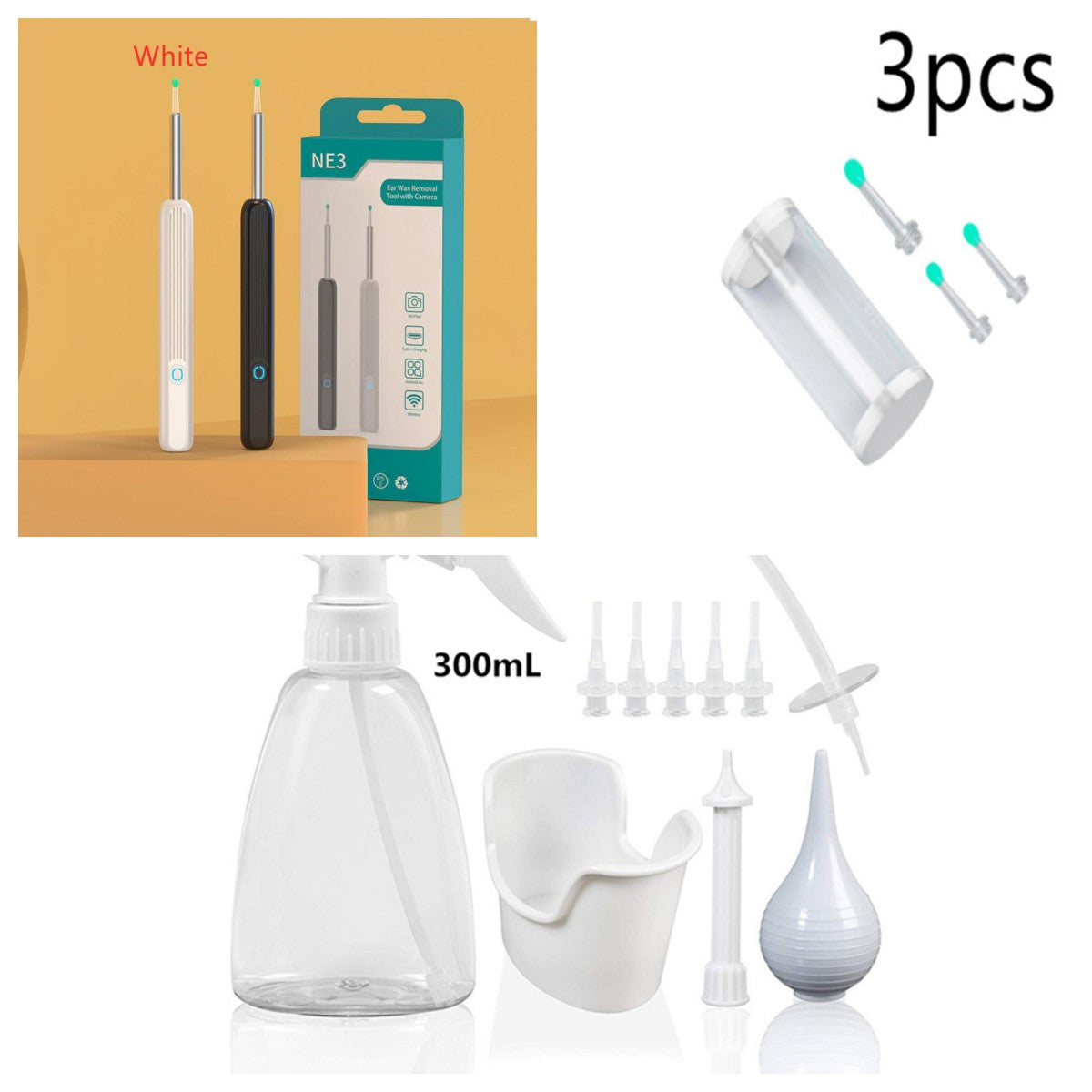 NE3 Ear Cleaner Otoscope Ear Wax Removal Tool With Camera