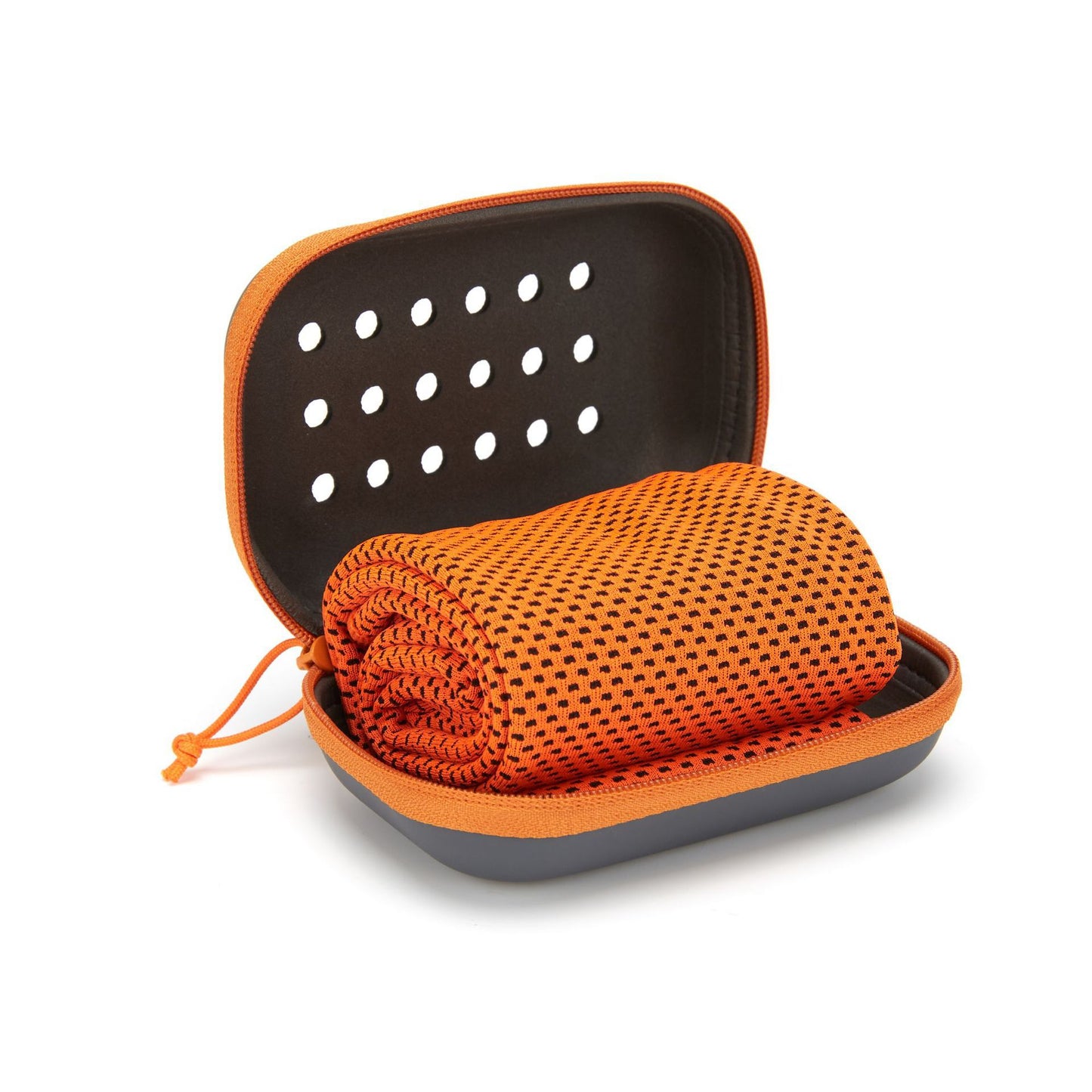 Instant Cooling Towel with Portable Silicone Case – Stay Cool Anywhere, Anytime!