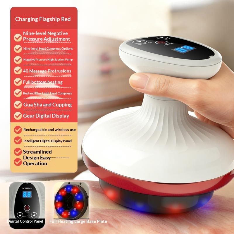 Electric Gua Sha & Meridian Massager - Smart Body Cupping & Beauty Device