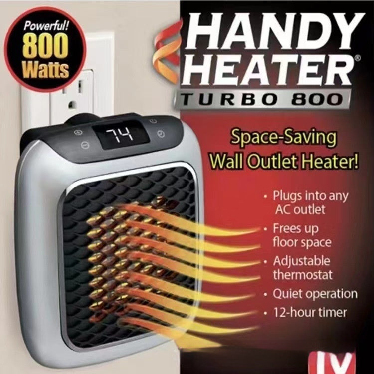 Portable Mini Fan Heater - Wall-Mounted Electric Warmer for Home & Office
