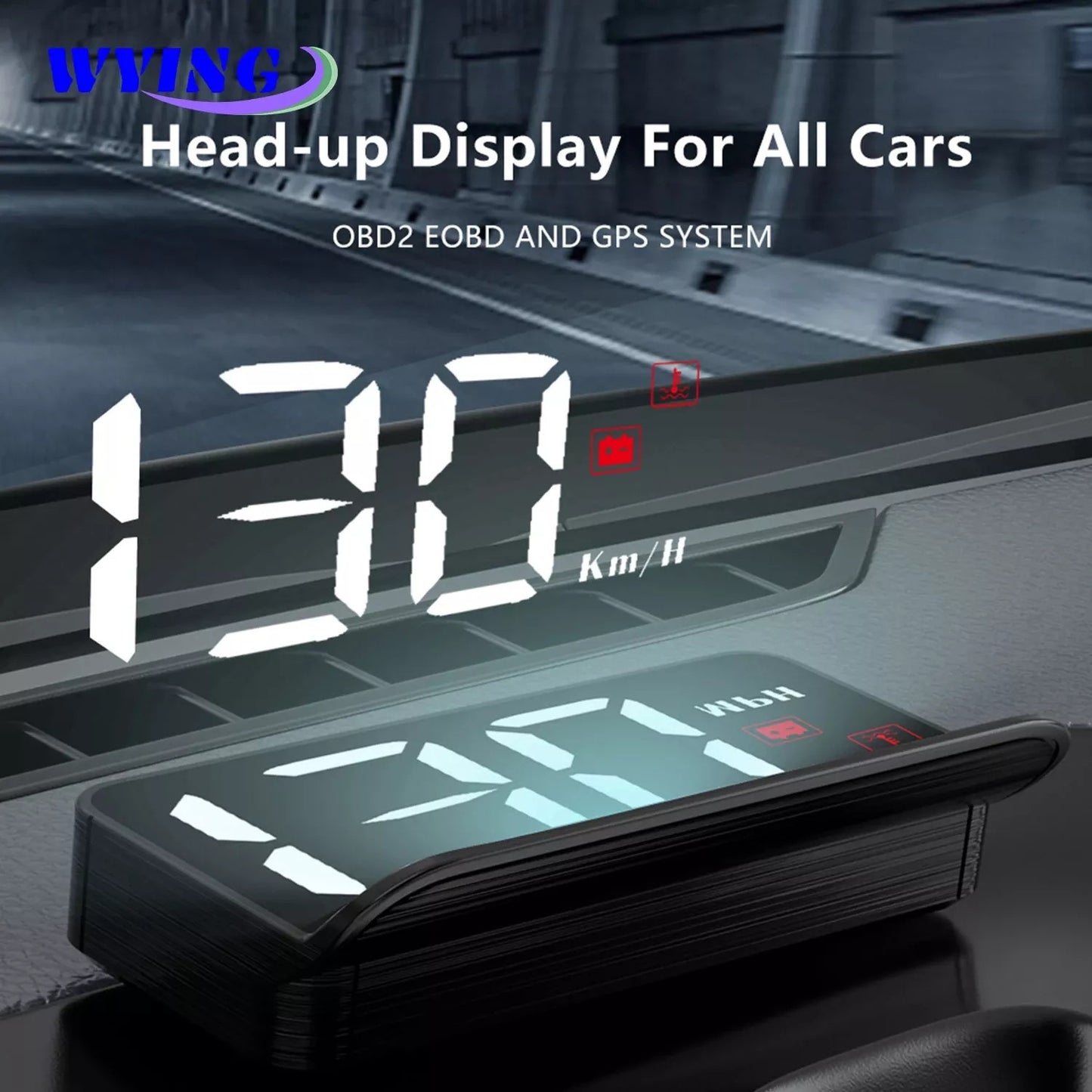 M3 Smart HUD - Universal Digital GPS Speedometer & Head-Up Display for All Cars